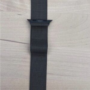 Apple Graphite Stainless Steel Milanese Loop Woven Apple Watch Band